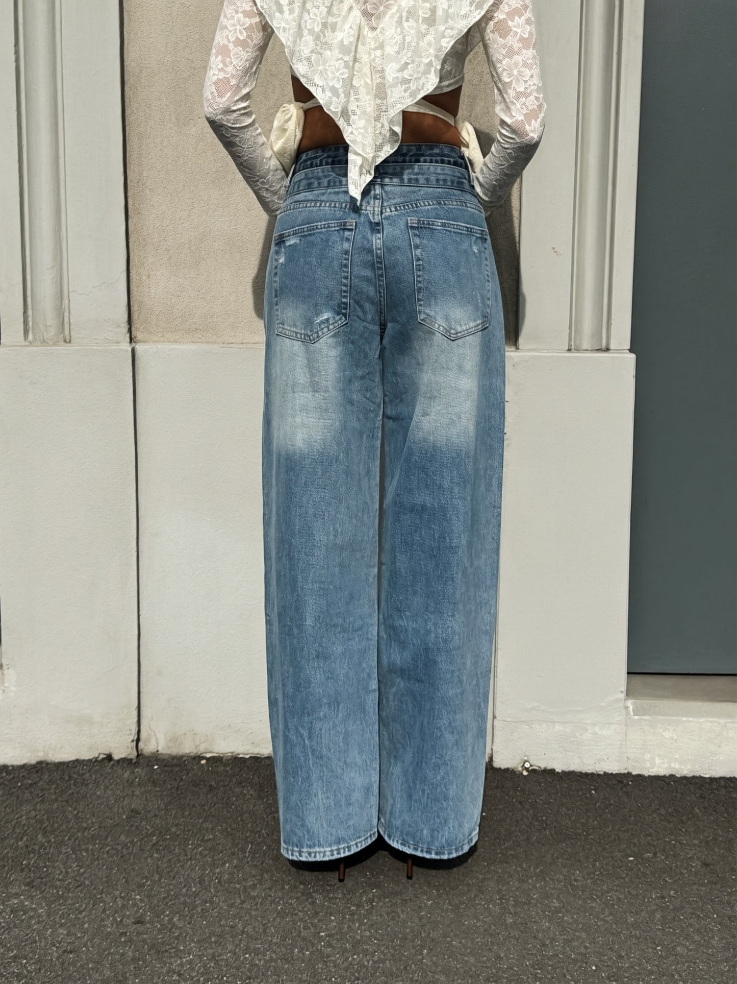 LM - Jeans Stefy double denim blue