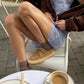 OF - Mocassino Maxi taupe e raffia