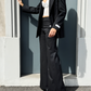 OF - Hinnominate Pantalone flare in frescolana nero