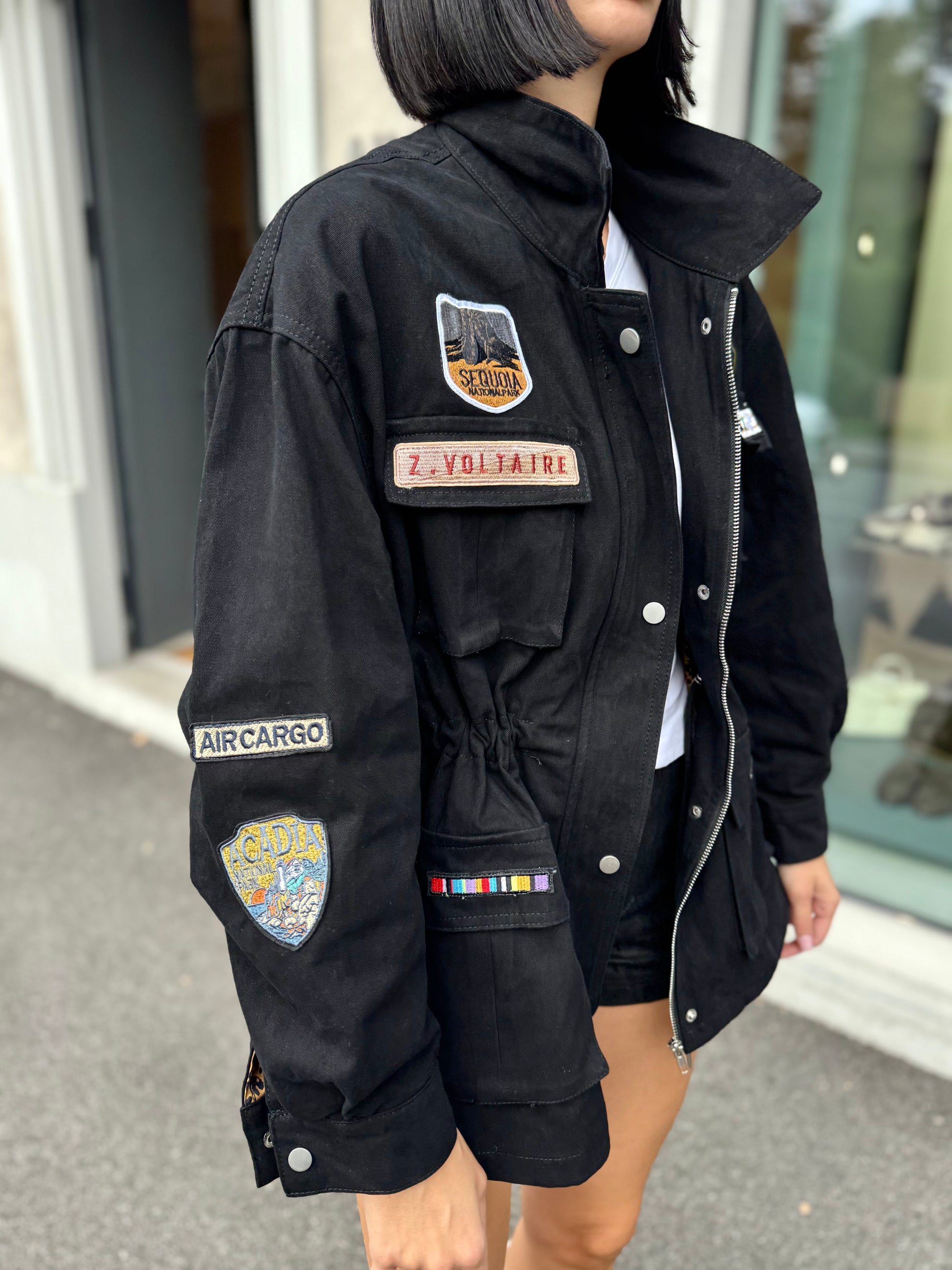 LM - Giacca Angel con ali strass e patch
