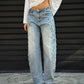 LM - Jeans Flores de Madrid con pietre