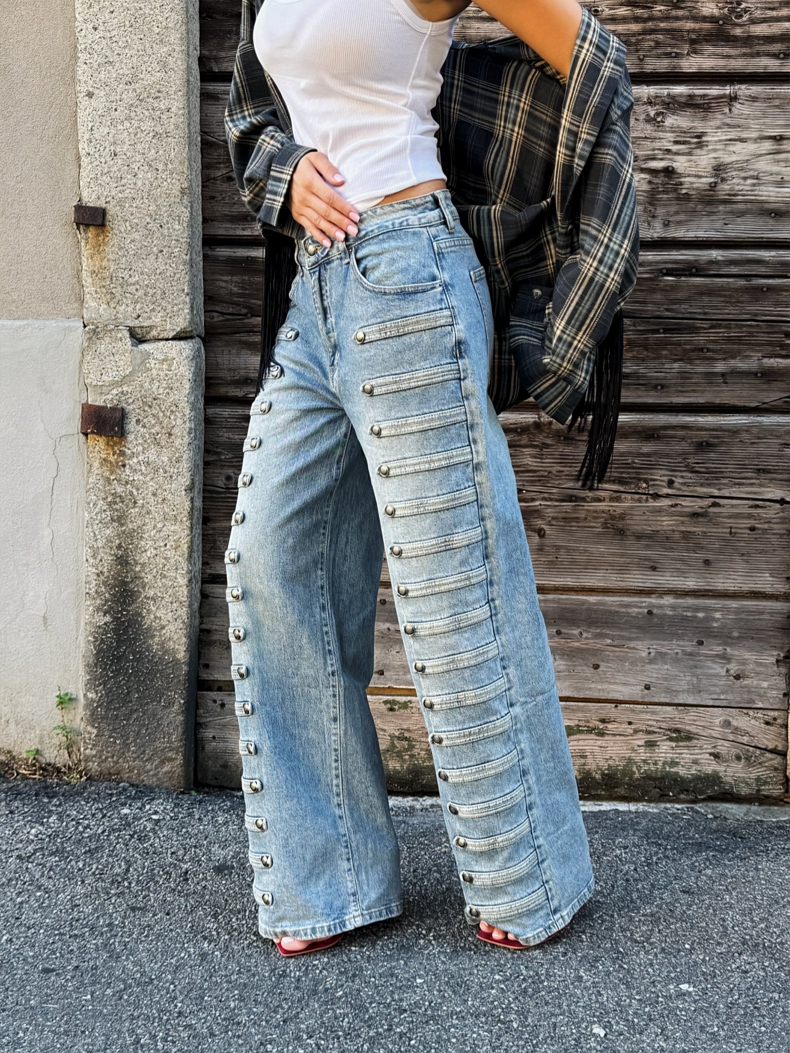 LM - Jeans Harald con alamari