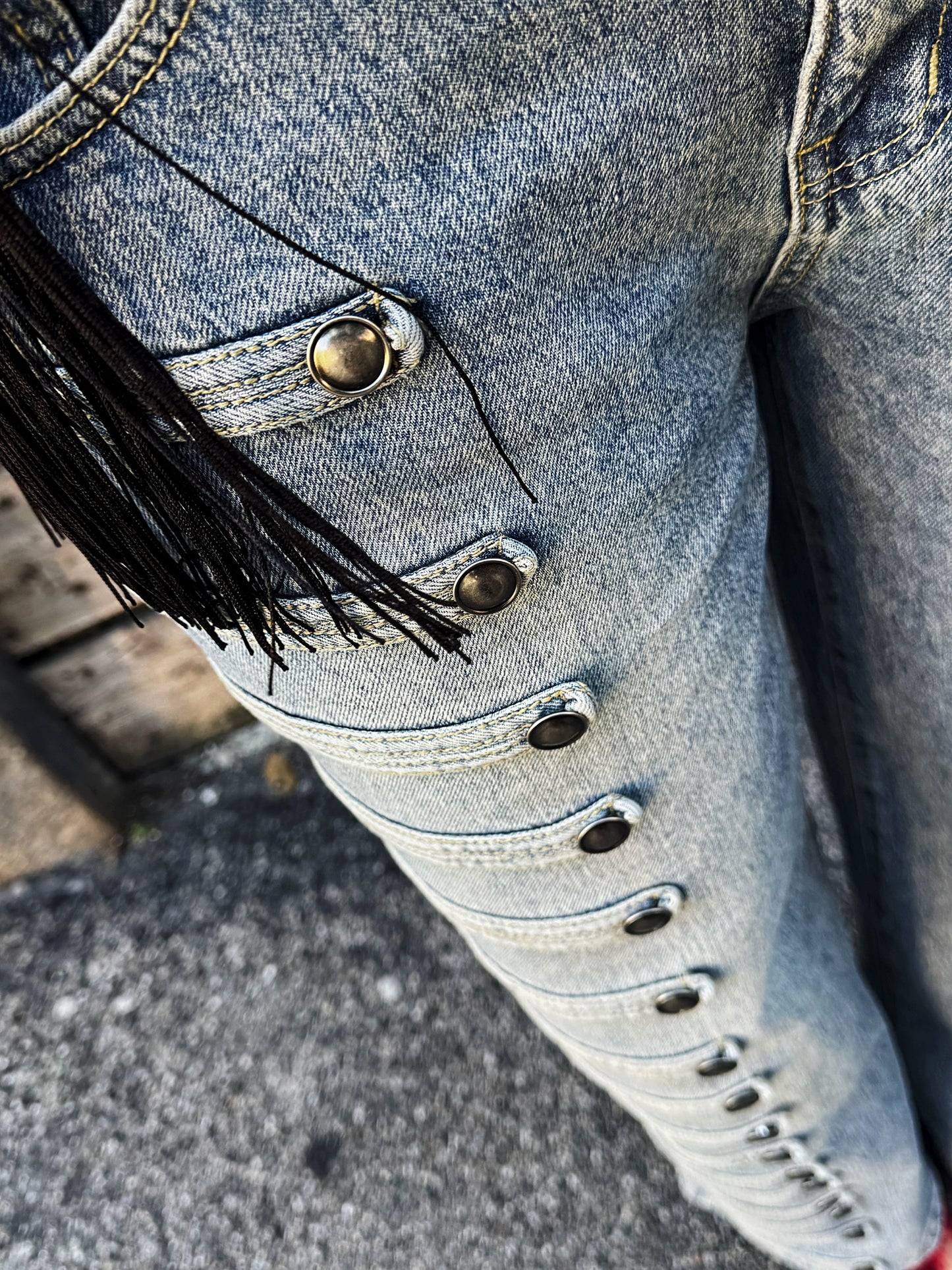 OF - Jeans Harald con alamari