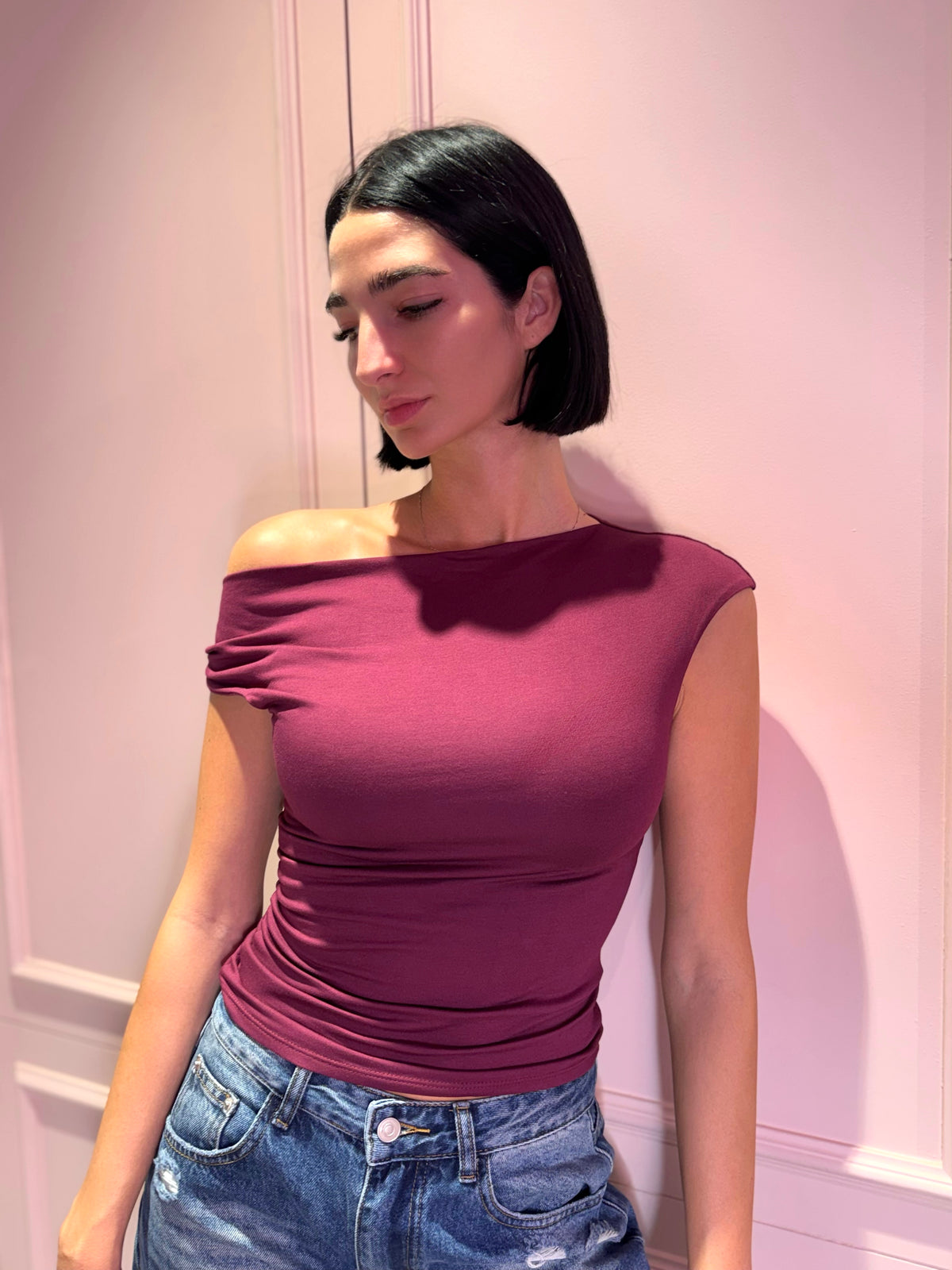 LM - Top Mika bordeaux