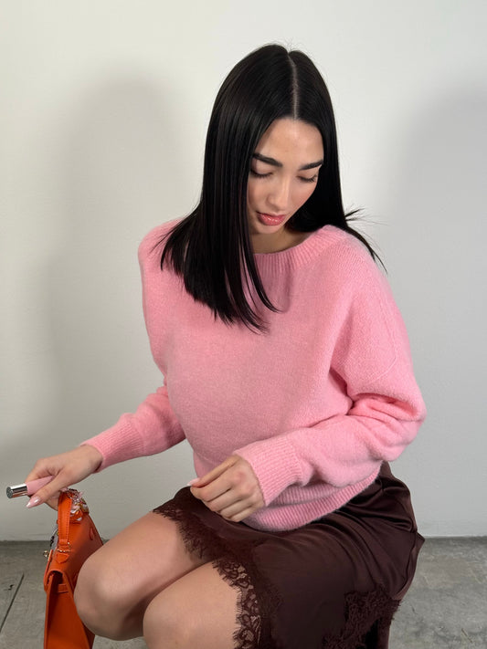 LM - LUMINA Maglione Flaminia rosa