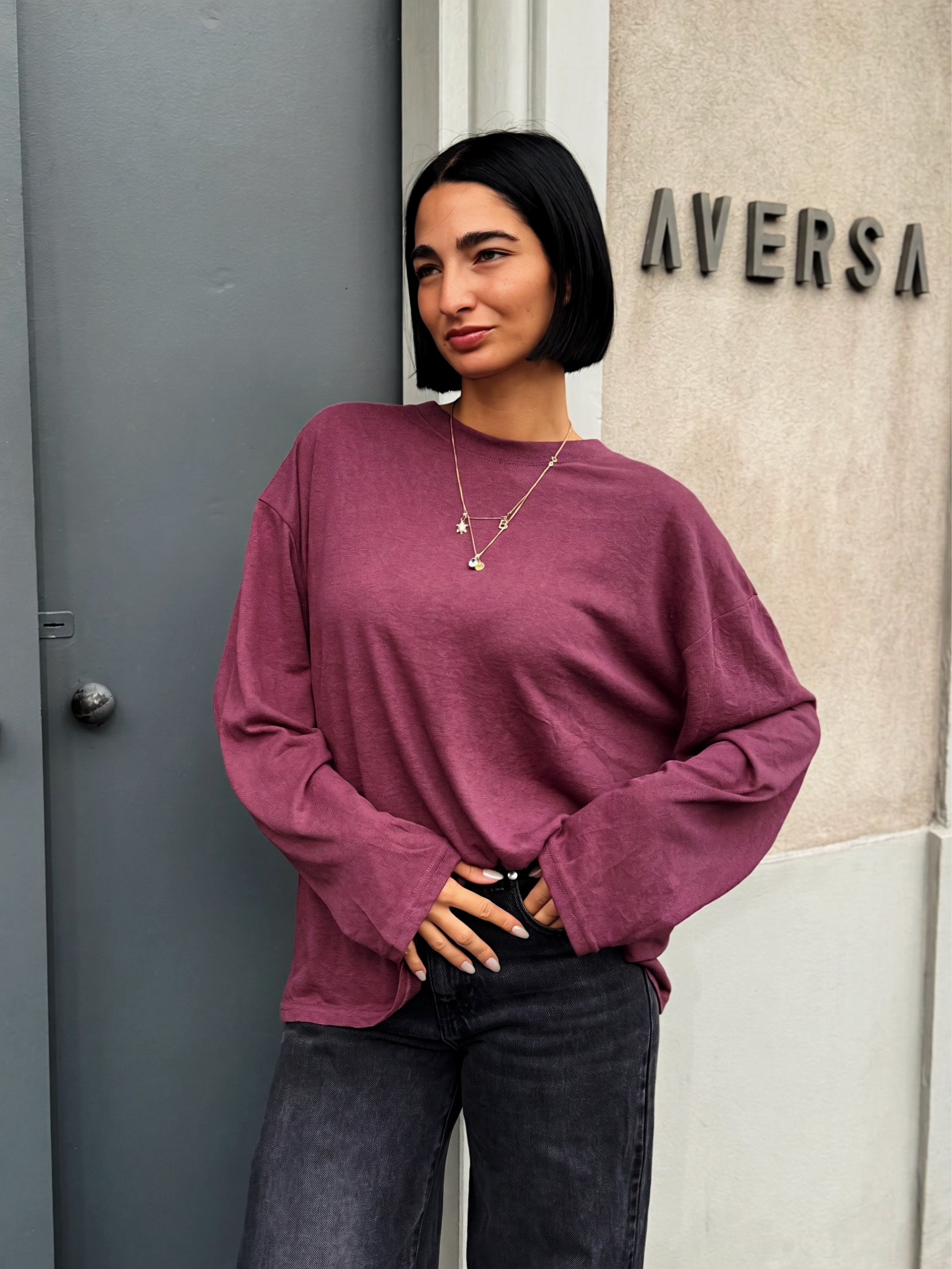 LM - T-shirt Ully bordeaux