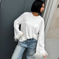 OF - LUMINA T-shirt Plume bianco