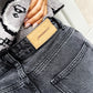 OF - Hinnominate Jeans Belen flare fit high rise grigio 