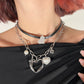 LM - Set Collane Silver heart 