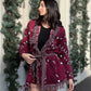 LM - Cardigan Patty bordeaux sfrangiato