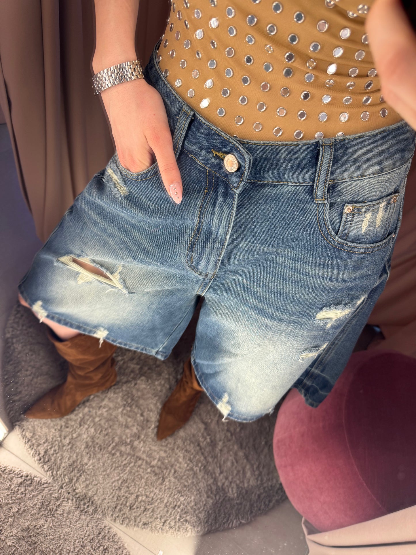 OF - Jorts Elias vintage denim