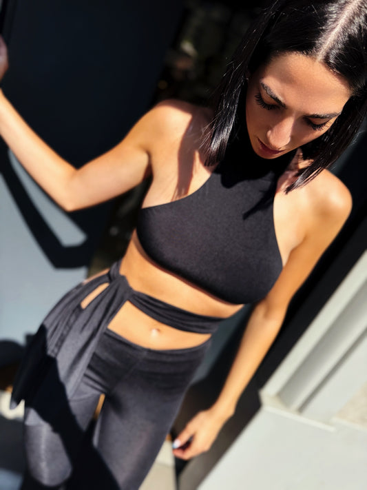 OF - Tutina Klizia cut out nero
