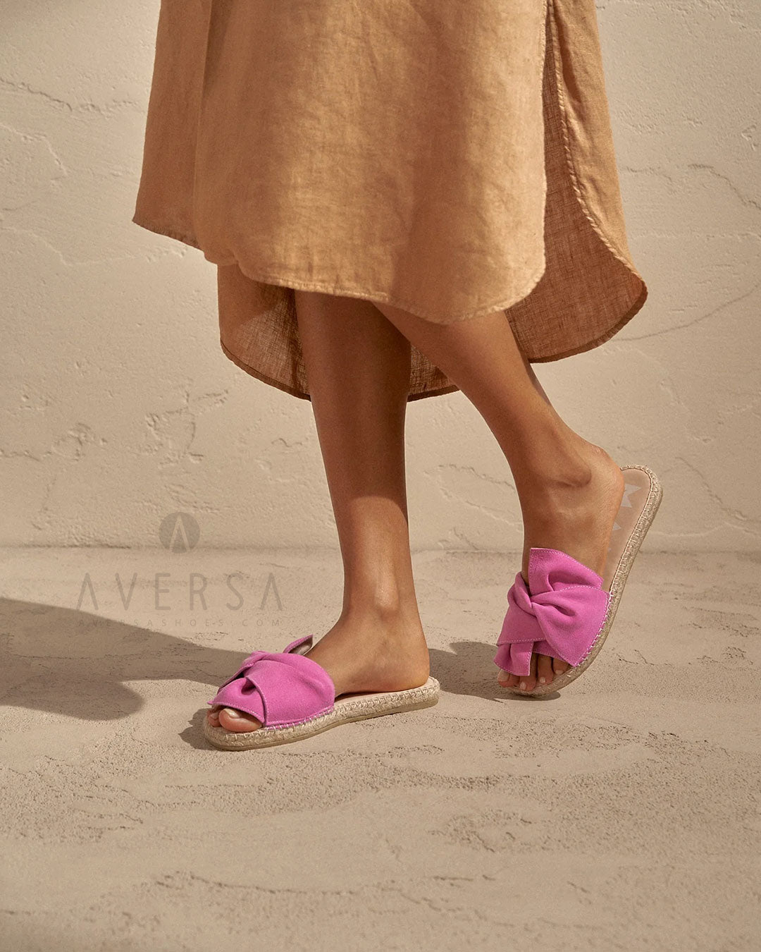 OF - Manebì Sandals with knot bold pink