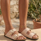 OF - Birkenstock Arizona Big buckle hex shine new beige