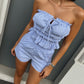 LM - Set Kaya a righe bianco e azzurro