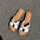OF - Sandalo basso Hern bianco strass