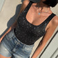 LM - Body Marta nero con strass