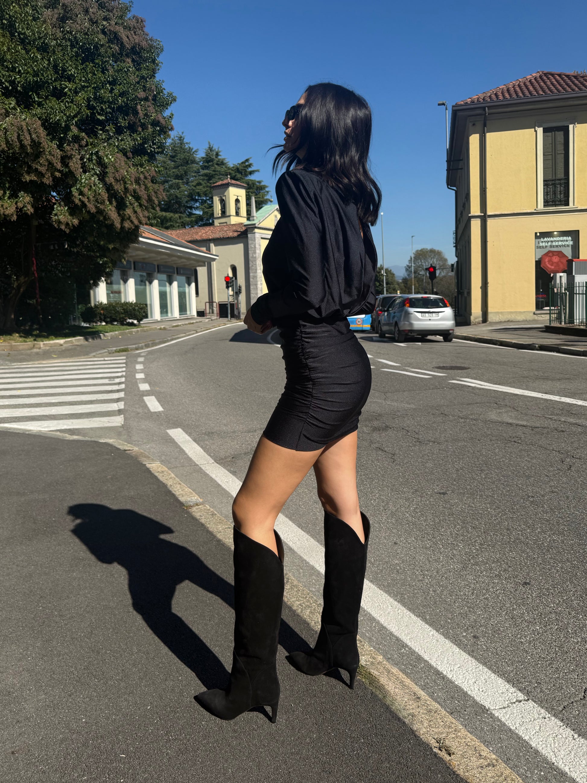 OF - Matinèe Abito Carrie nero