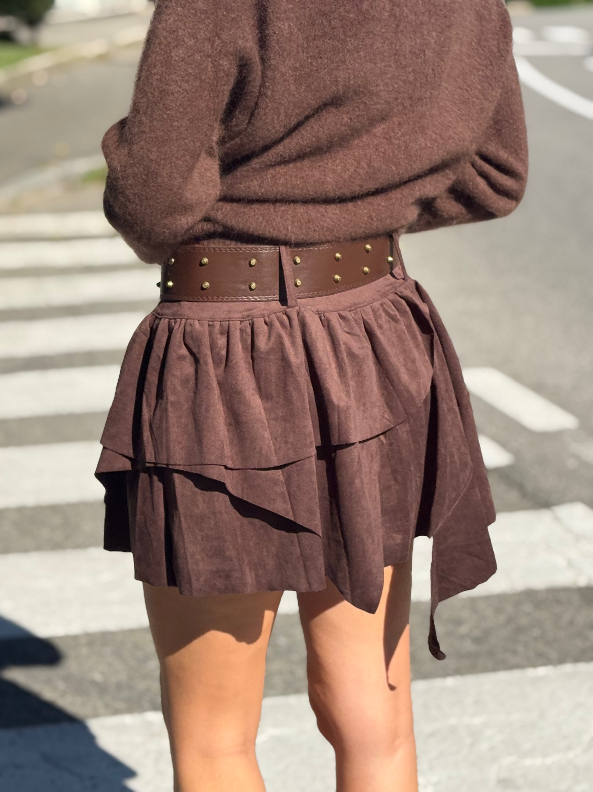 OF - Gonna Xeena ecosuede marrone