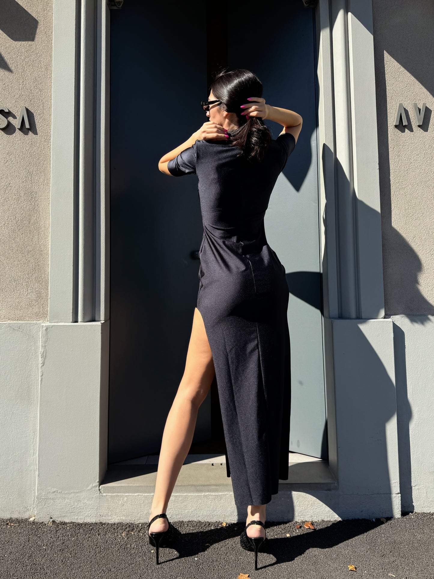 OF - Matinèe Abito Lucrezia nero