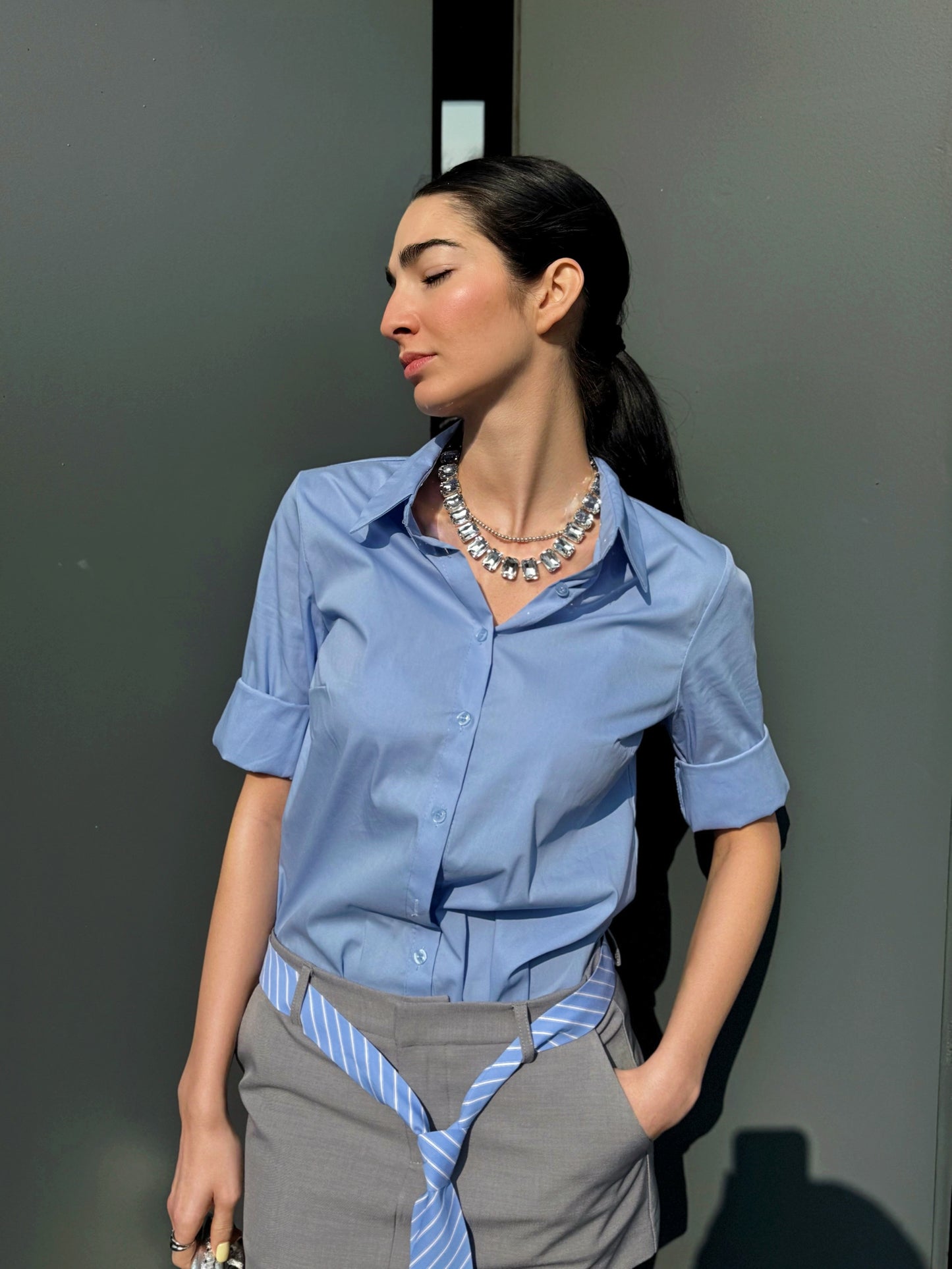 LM - Camicia Valentine azzurro