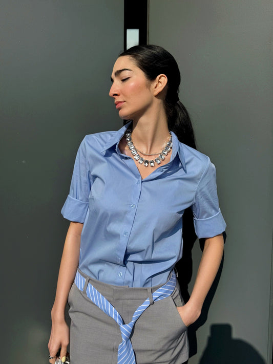 LM - Camicia Valentine azzurro