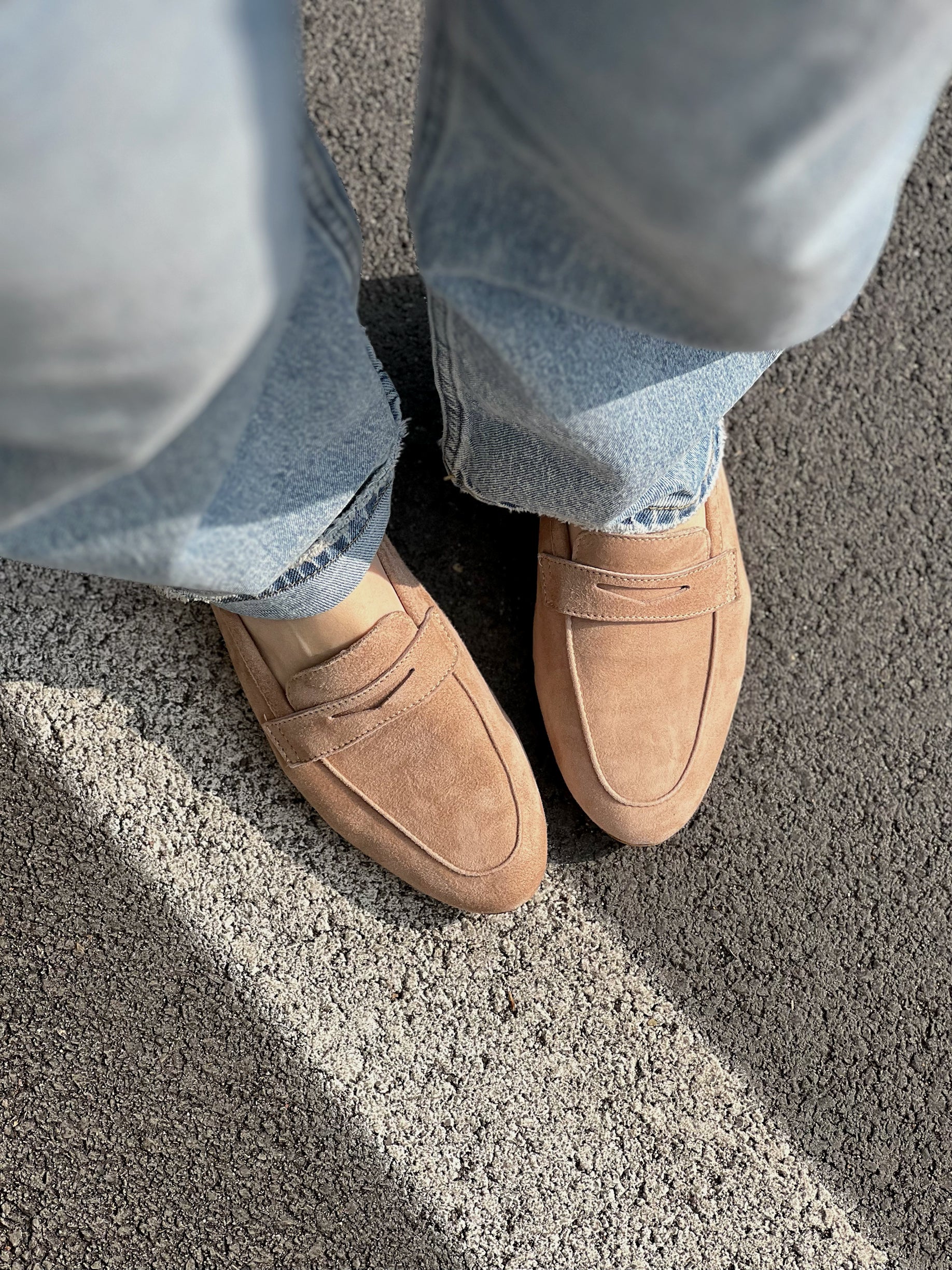 LM - Mocassino Morgana suede mandorla