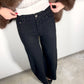 OF - Jeans Moo nero strass nero