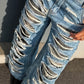 OF - Jeans Distressed military