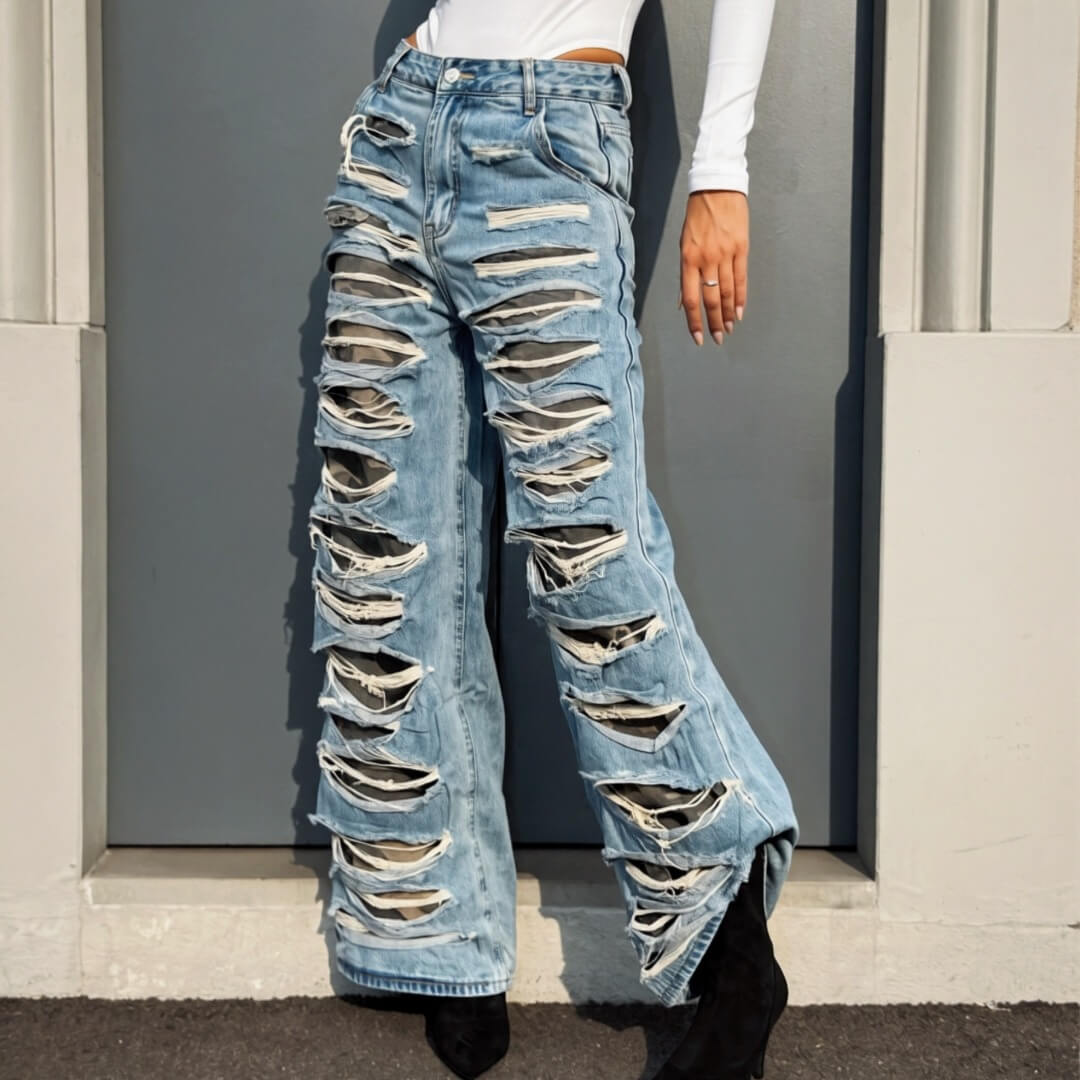 LM - Jeans Distressed military