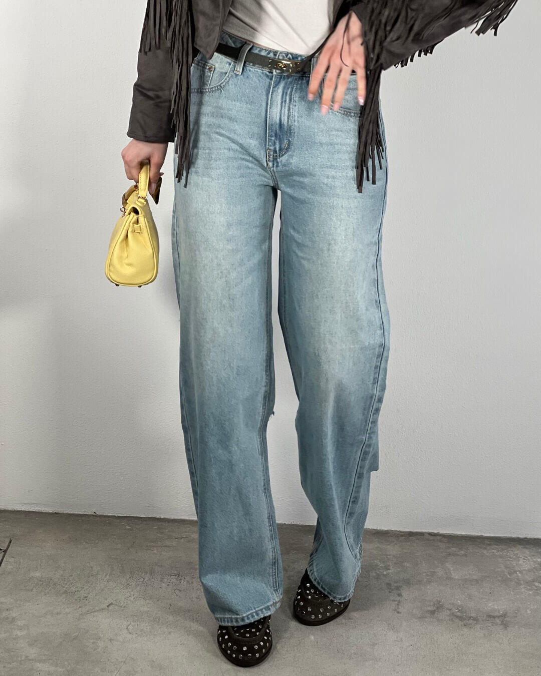 OF - Jeans Alba strappi sul retro