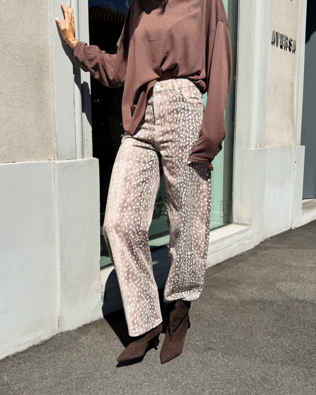 OF - Jeans Bambi choco grey