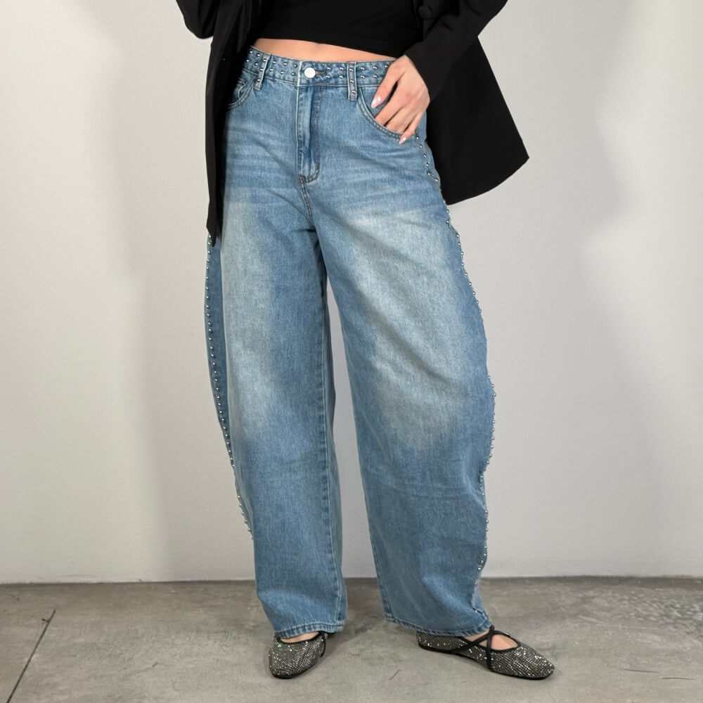 OF - Jeans Luke con borchie