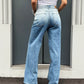 OF - Jeans Ciara con bottoni