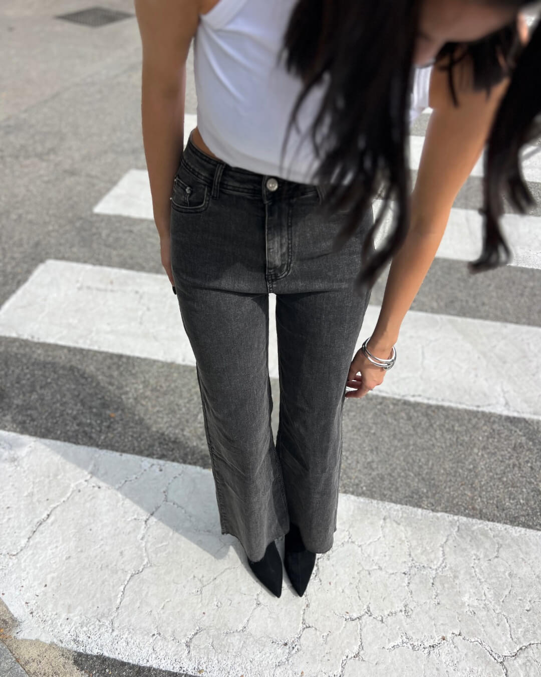 OF - Jeans Ging grigio