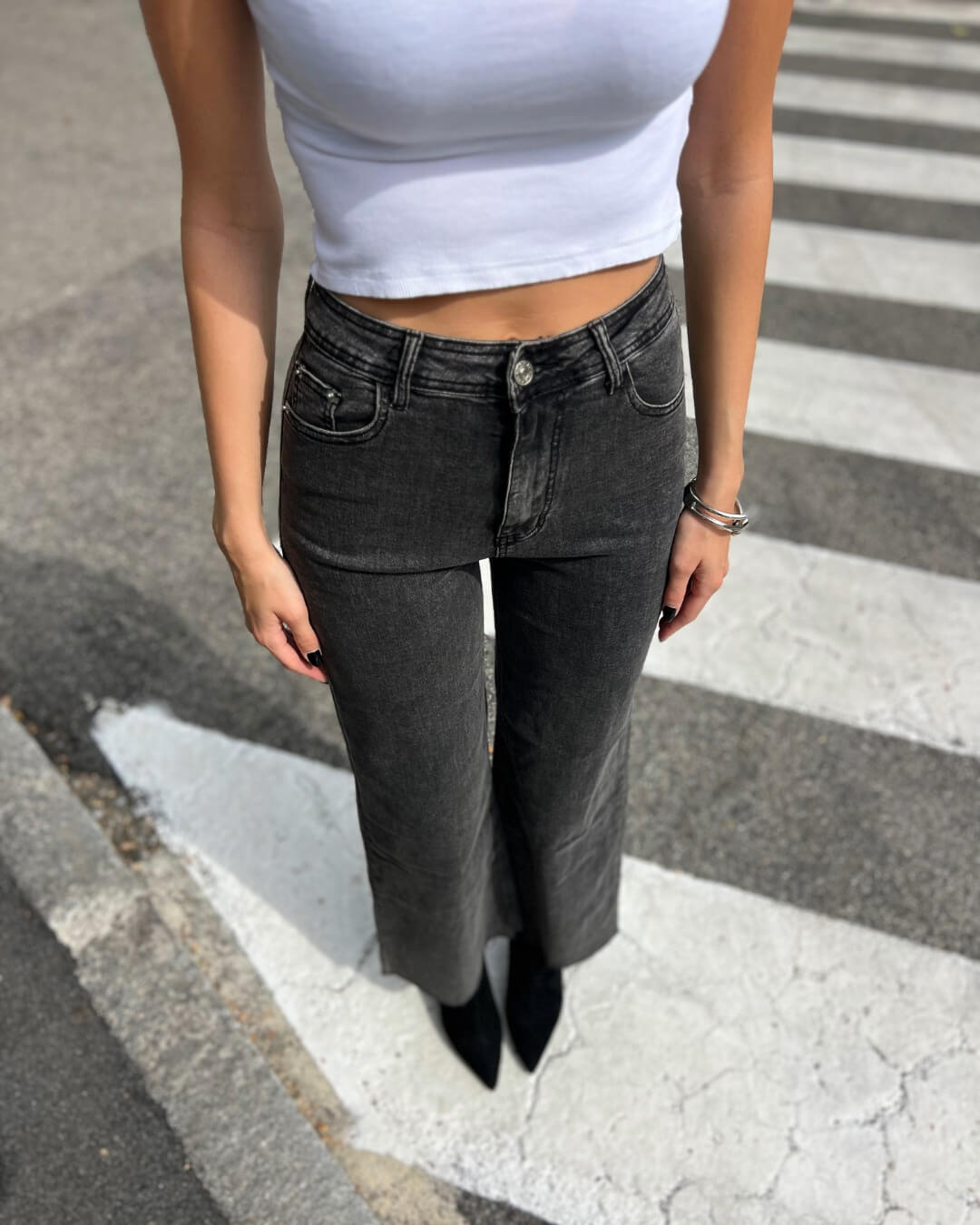 OF - Jeans Ging grigio