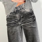 LM - Jeans Marlon grigio vintage con strass