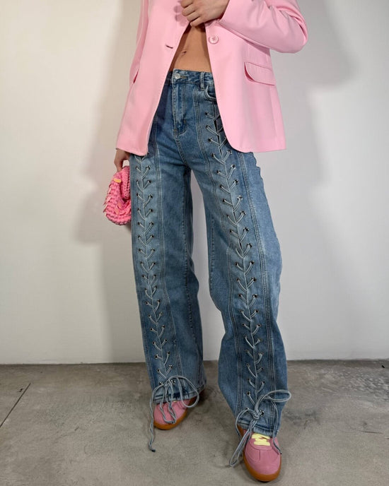 OF - Jeans Exter intreccio light denim