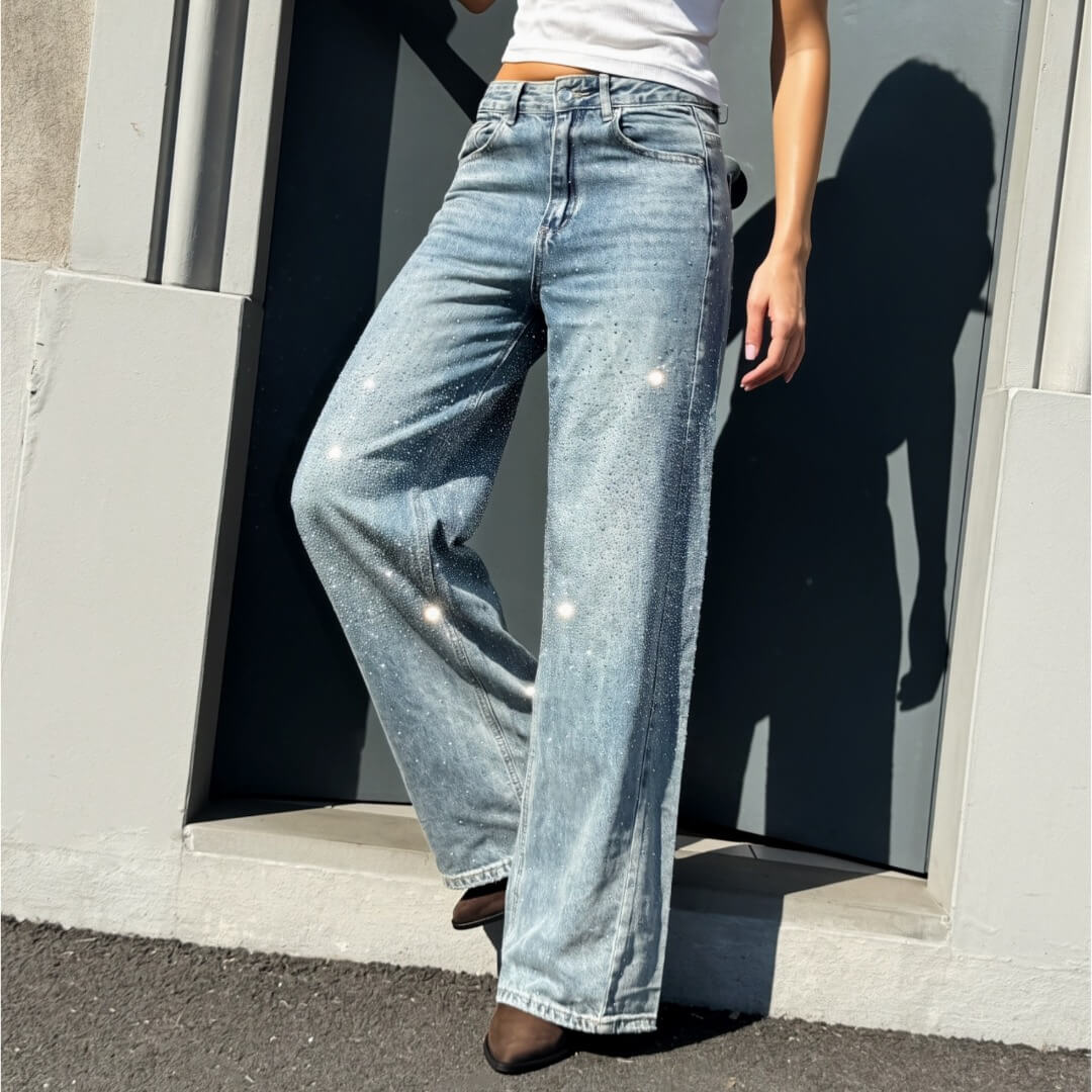 LM - Jeans Glorious strass