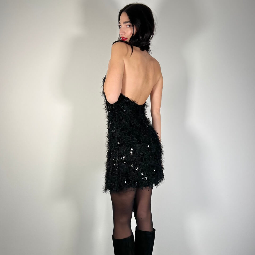 OF - LUMINA Abito Messy nero