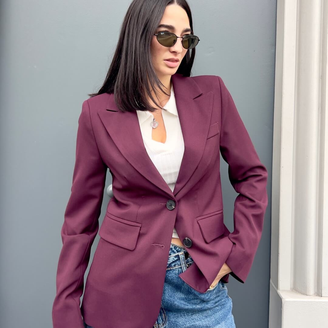 LM - LUMINA Blazer Shelly bordeaux