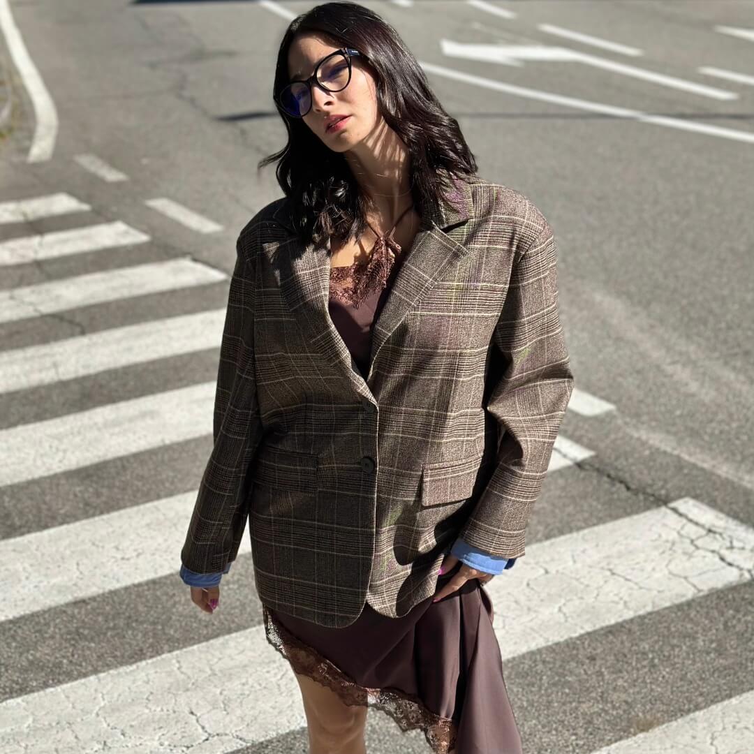 OF - LUMINA Blazer Arthur con polsini