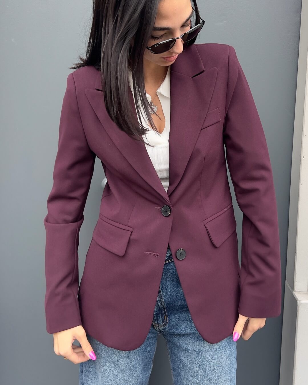 OF LUMINA Blazer Shelly bordeaux