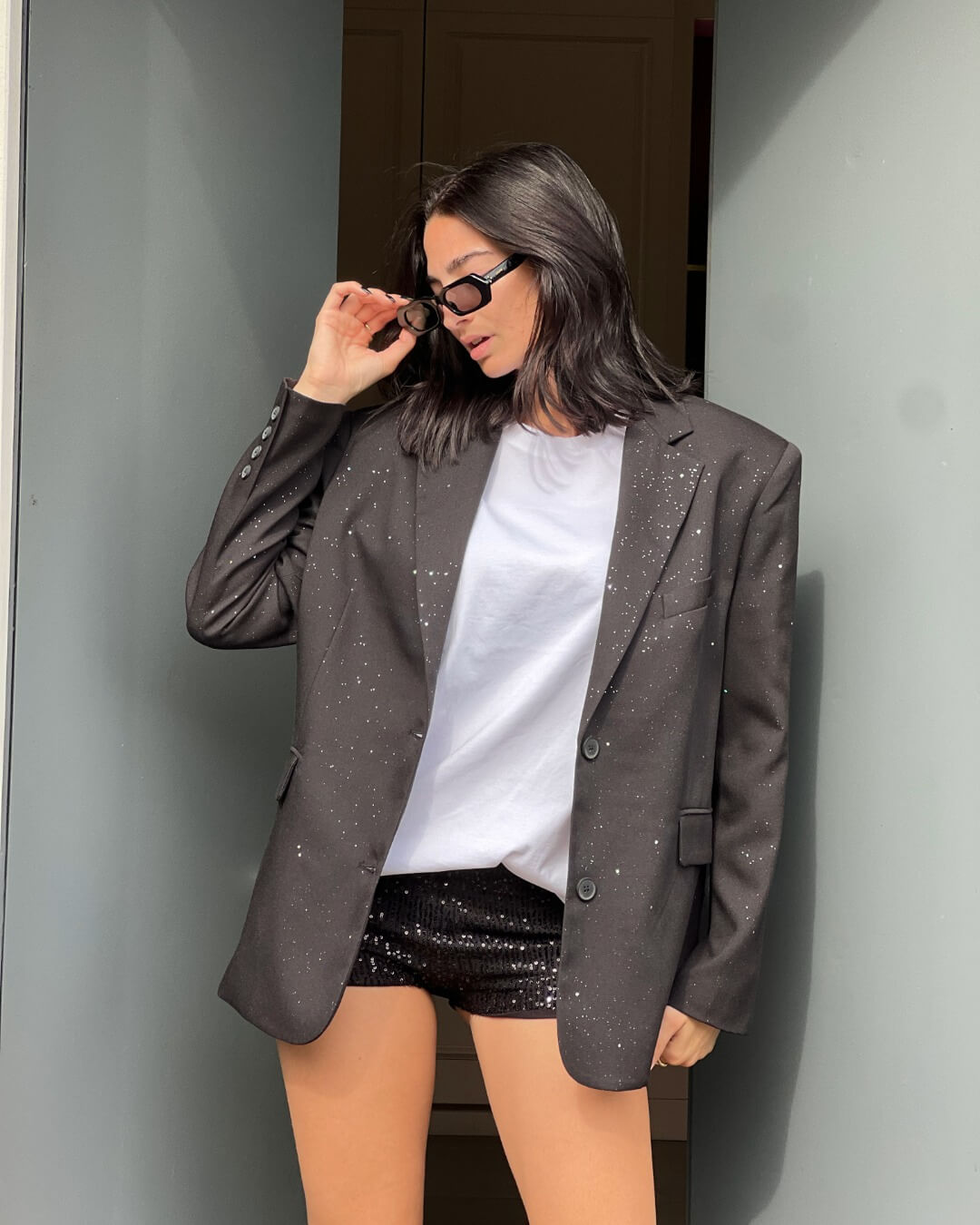 OF -LUMINA Blazer Marble nero