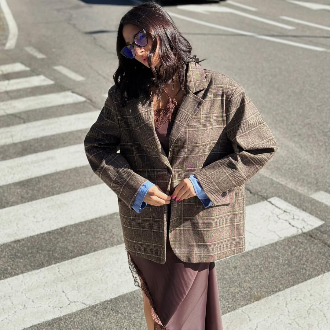 OF - LUMINA Blazer Arthur con polsini