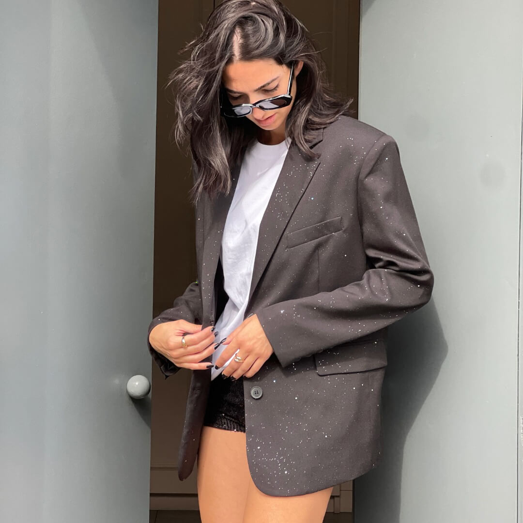 OF - LUMINA Blazer Marble nero