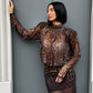 LM - LUMINA Body Kylie animalier con spalle imbottite