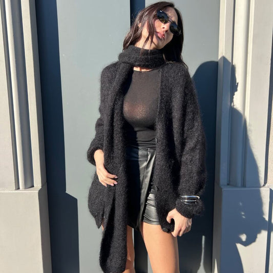 OF - LUMINA Cardigan Mikasa nero