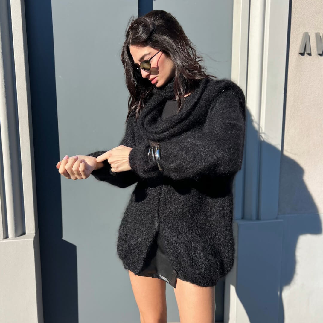 OF - LUMINA Cardigan Mikasa nero