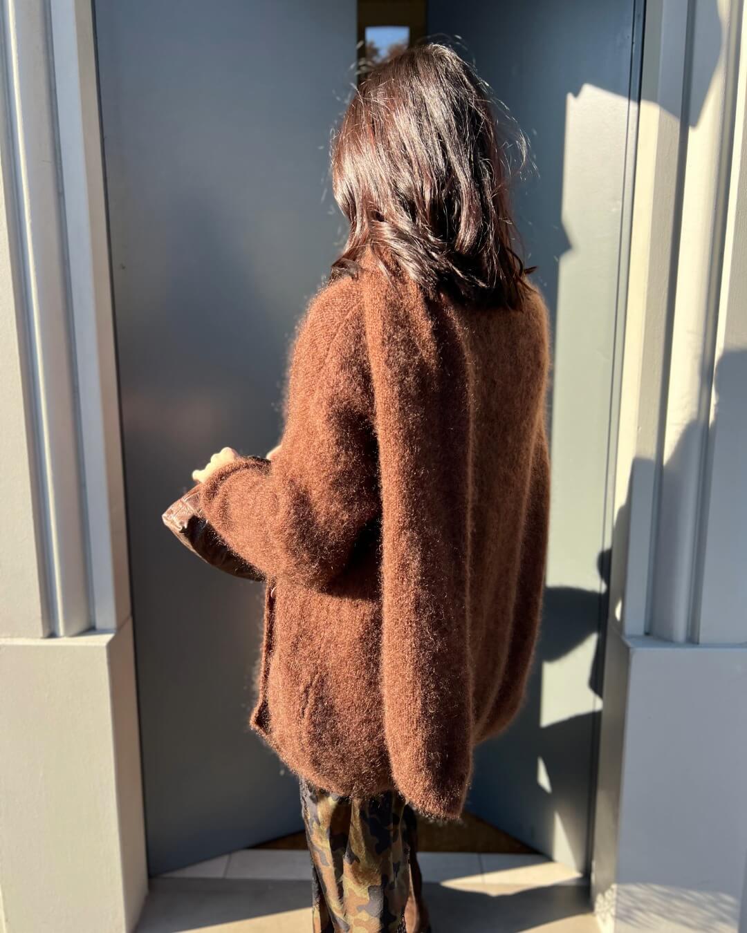 OF - LUMINA Cardigan Mikasa marrone